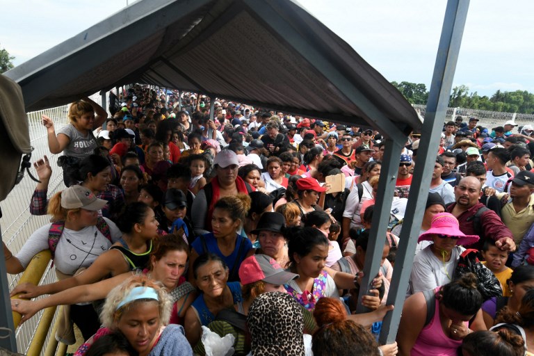 Migrantes hondureños