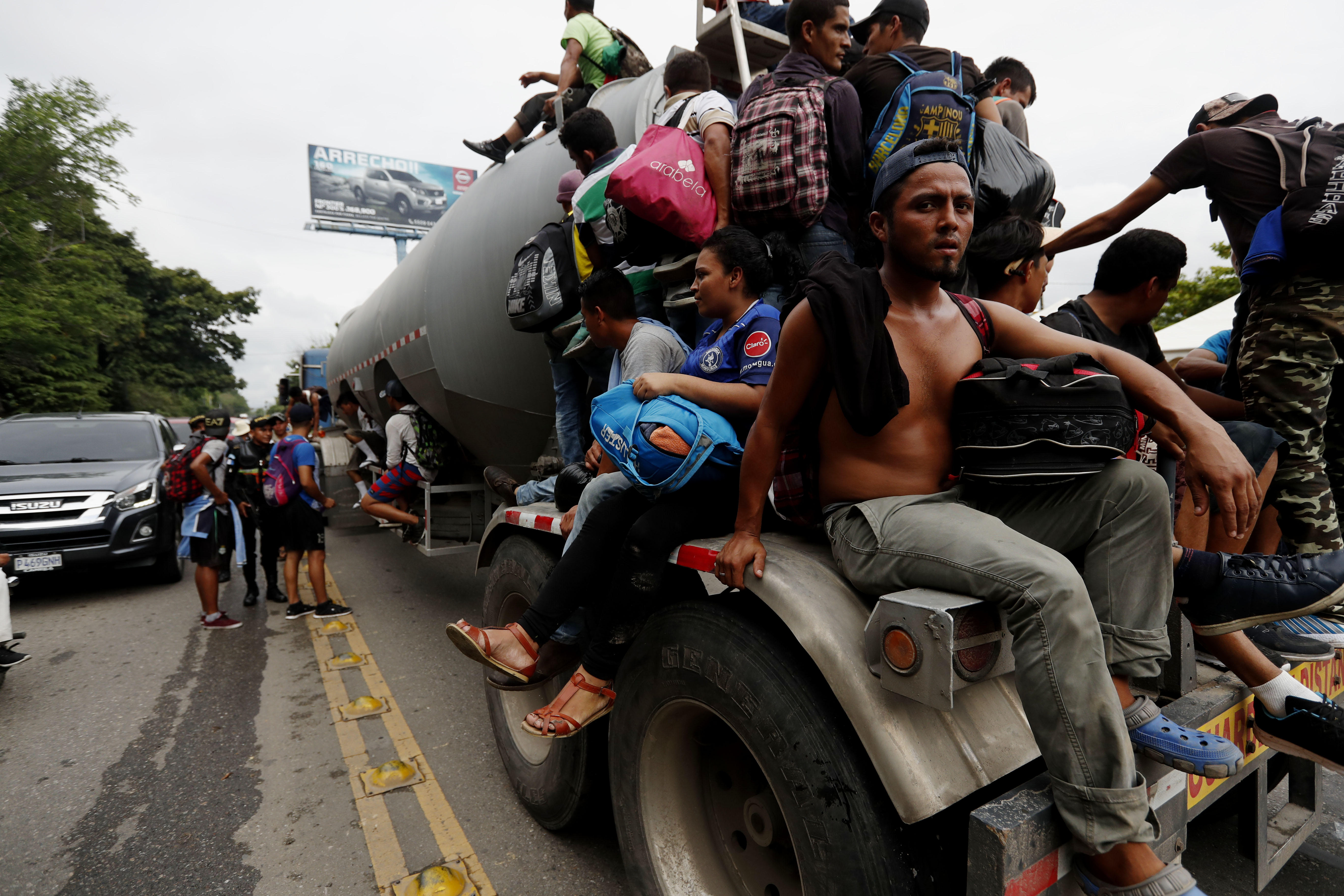 Migrantes hondureños