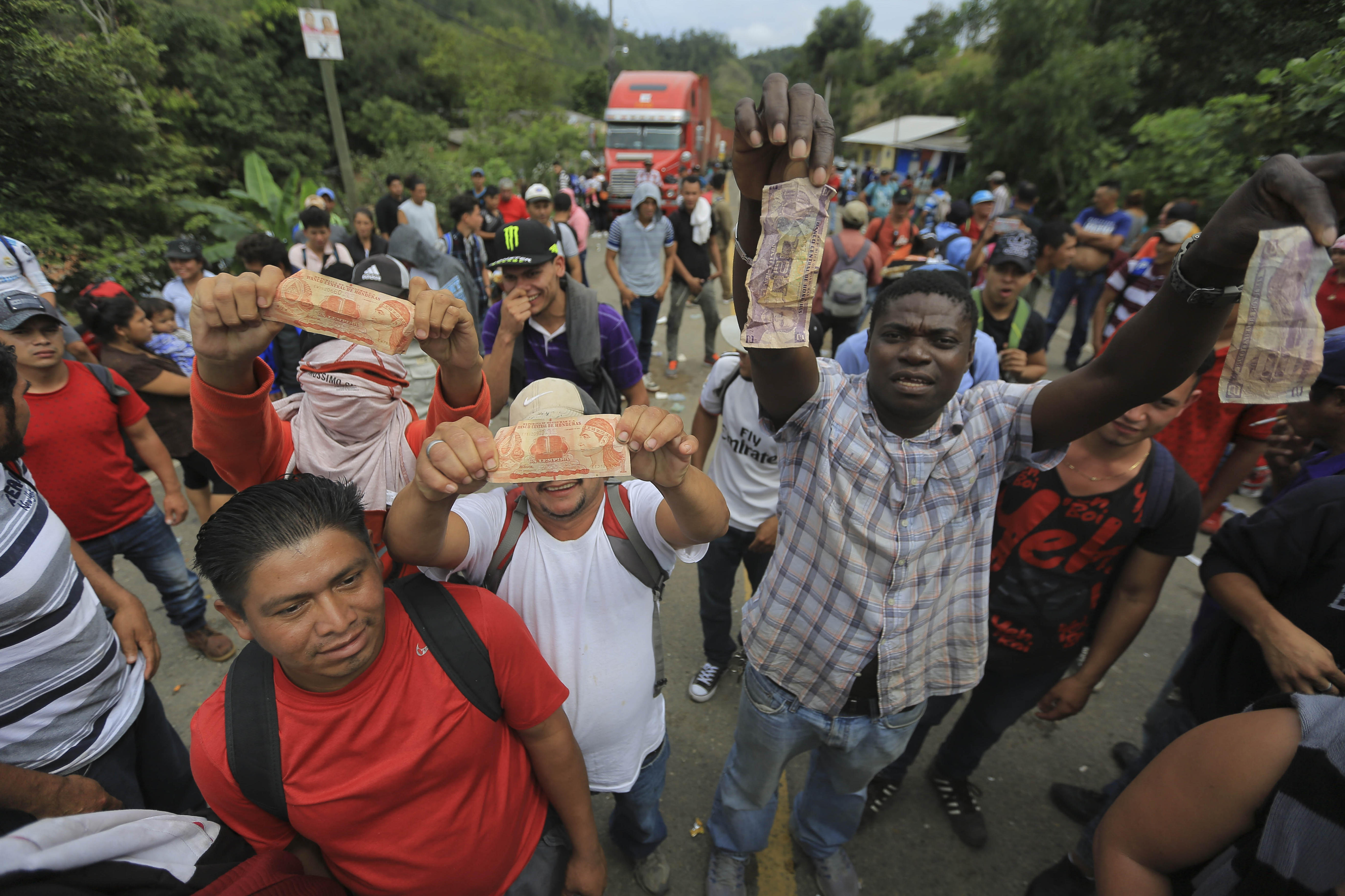 Migrantes hondureños