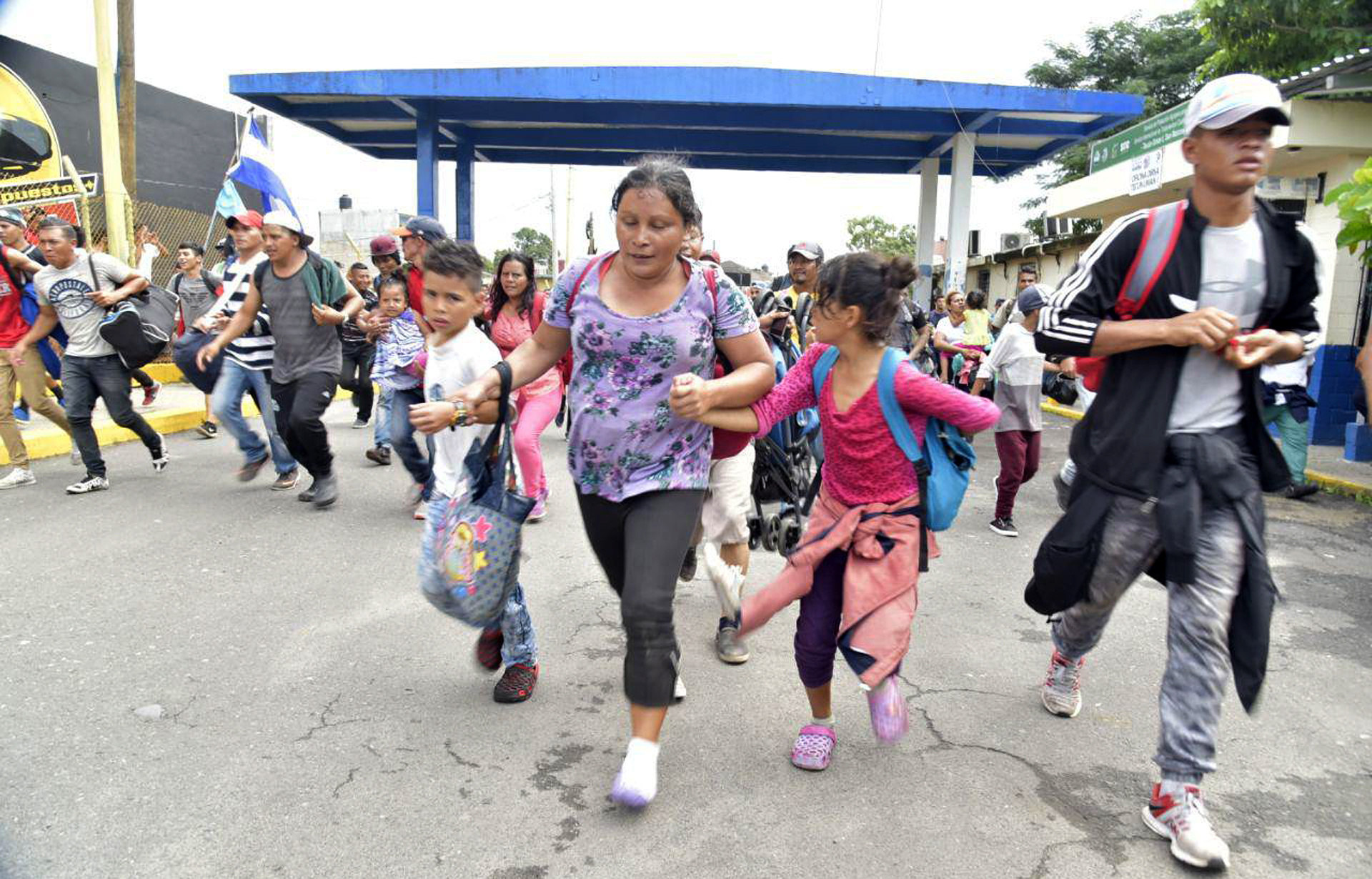 Migrantes hondureños