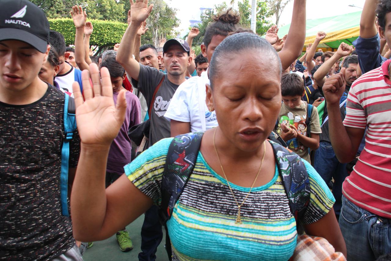 Migrantes hondureños