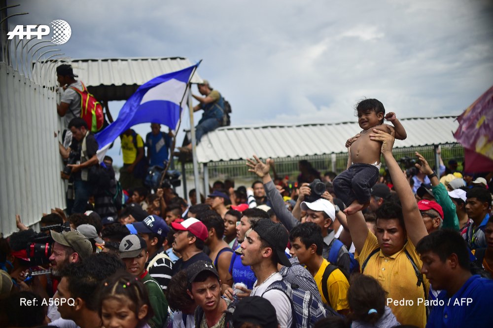 Migrantes hondureños