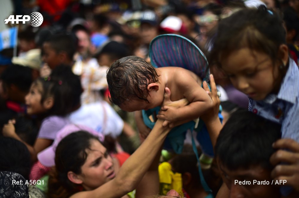 Migrantes hondureños