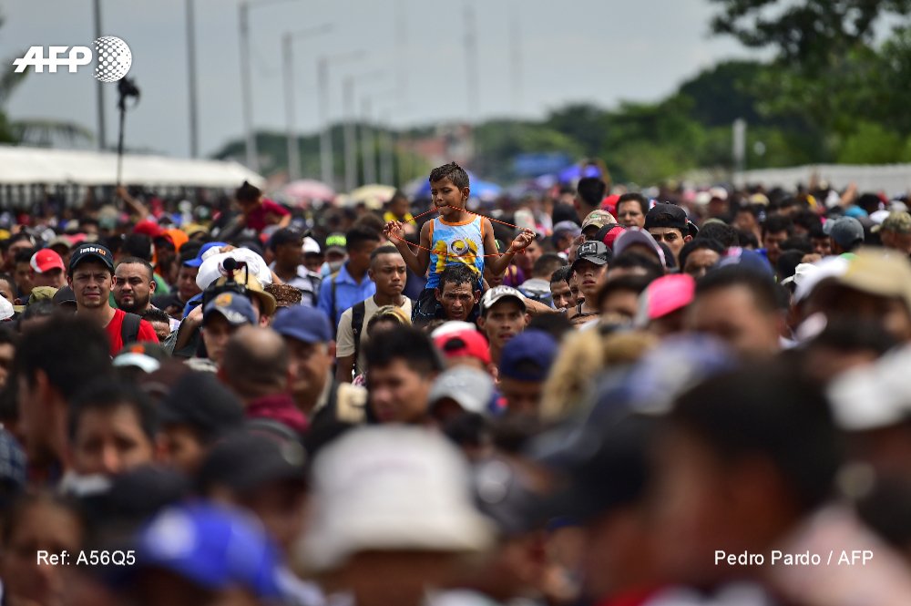 Migrantes hondureños