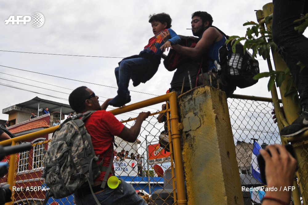 Migrantes hondureños