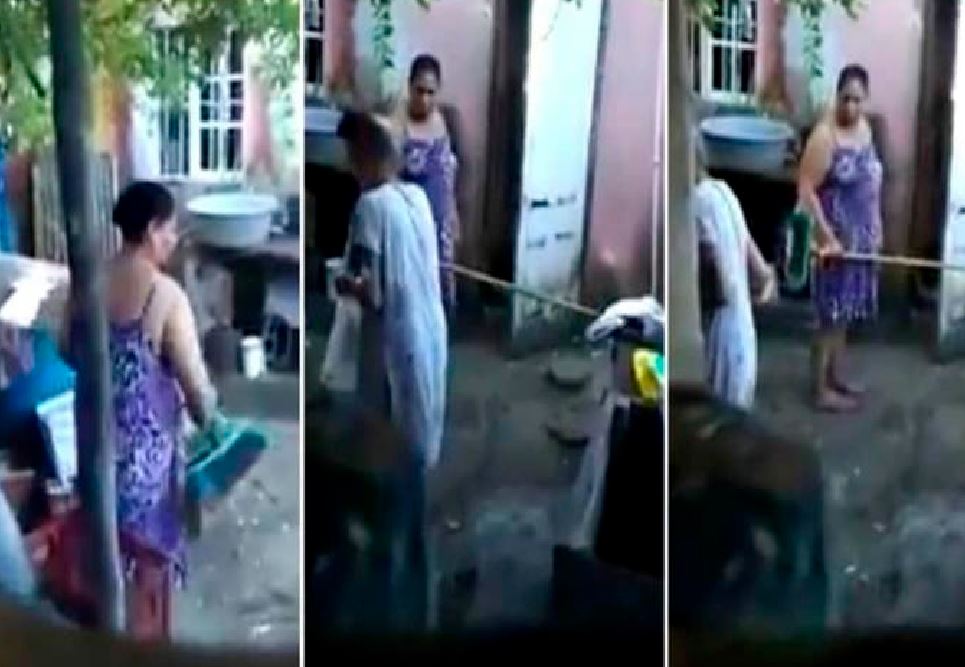 Mujer agrede a su madre Altagracia Brito República Dominicana Video Viral