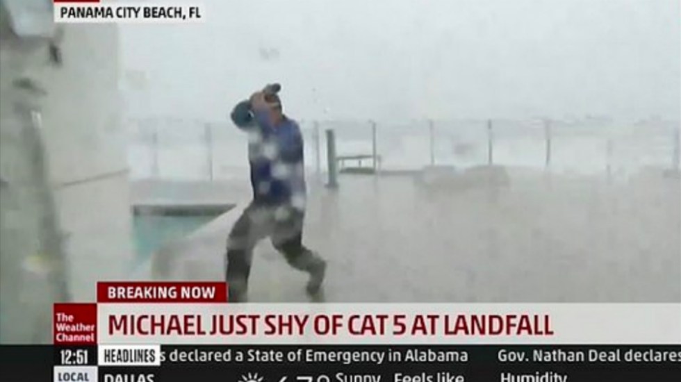 huracán michael panama city florida Jim Cantore meteorólogo Weather Channel