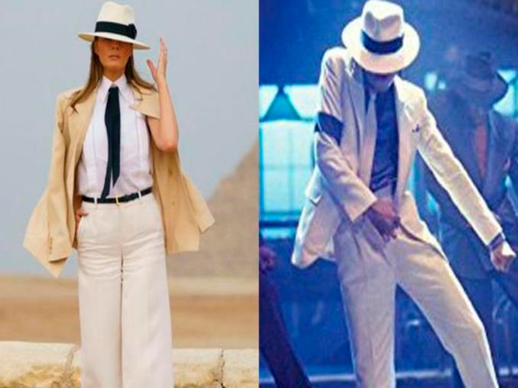 Melania Trump Egipto look