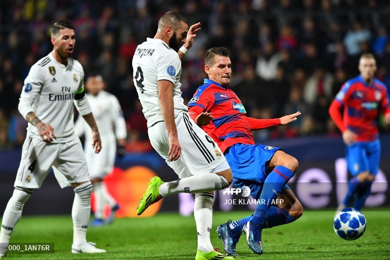 karim benzema afp viktoria plzen real madrid 07 noviembre 2018