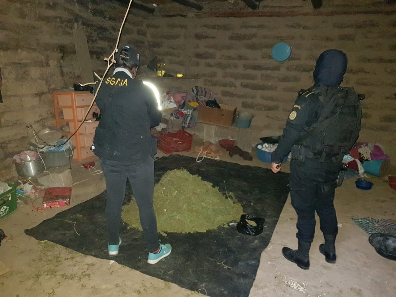 Momostenango totonicapán marihuana droga allanamiento