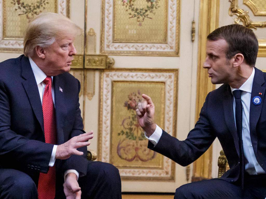 Trump ridiculiza a Macron