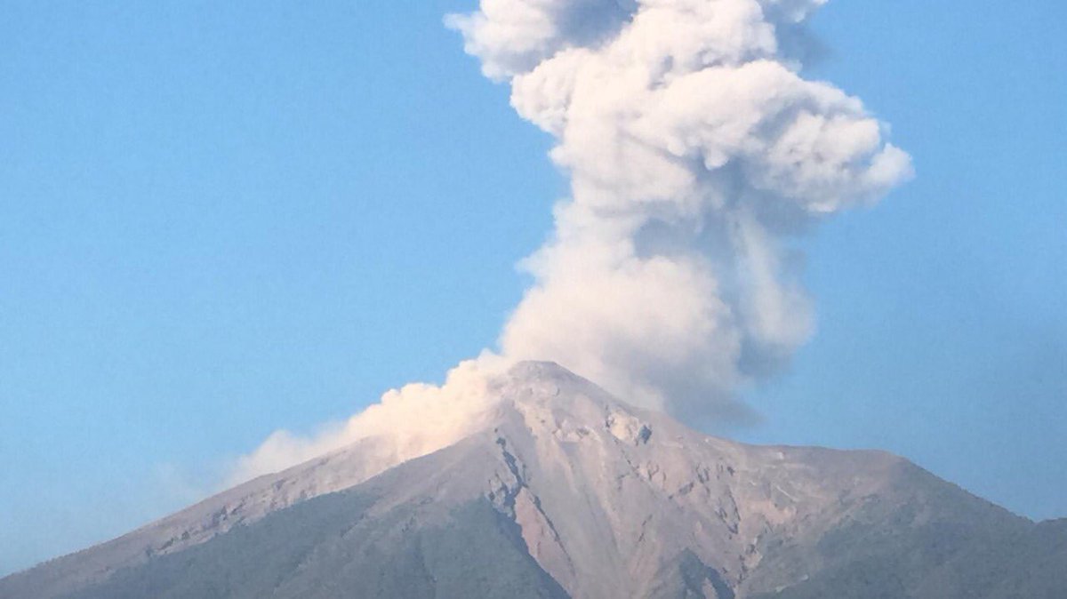 Actividad del Volcán de fuego