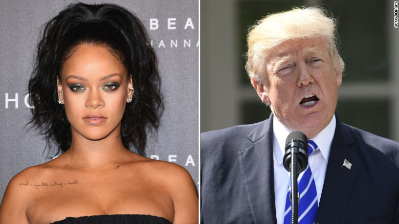 rihanna donald trump