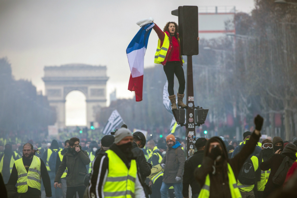 Apoyo dividido de los franceses