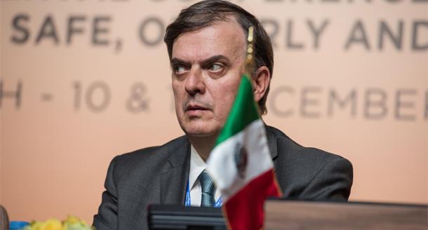 El canciller mexicano, Marcelo Ebrard