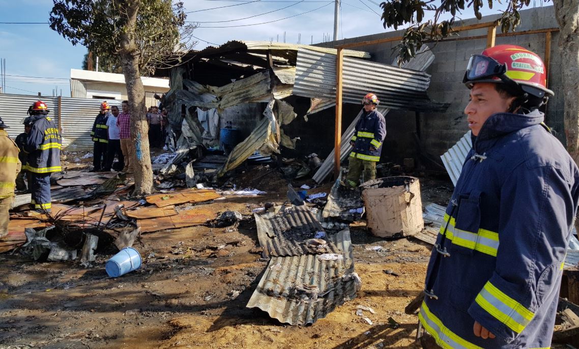 Sacatepéquez incendio cohetería Sumpango