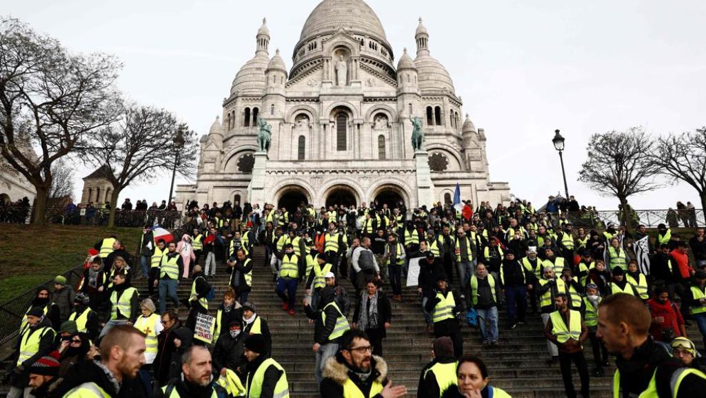 Chalecos amarillos Francia accidente bloqueo