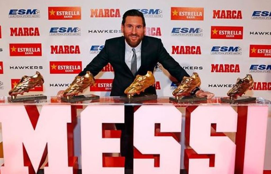 Messi Bota de Oro agradecimiento