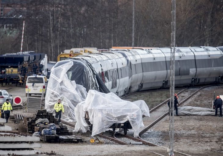 Balance de accidente ferroviario en Dinamarca