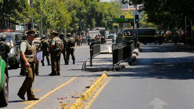 Explosión en parada