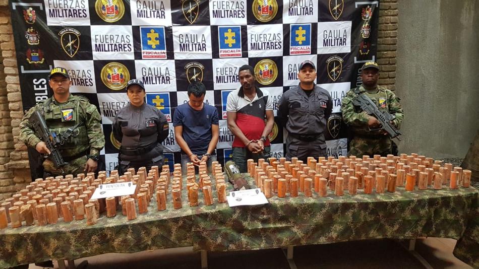 Las autoridades decomisan explosivos en Colombia