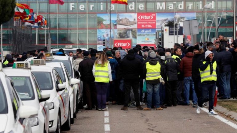 Los taxistas de Madrid