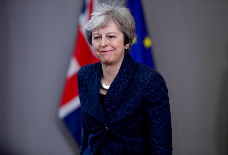 La primera ministra británica, Theresa May,