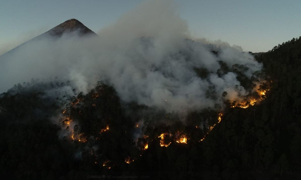 Conred incendios forestales activos