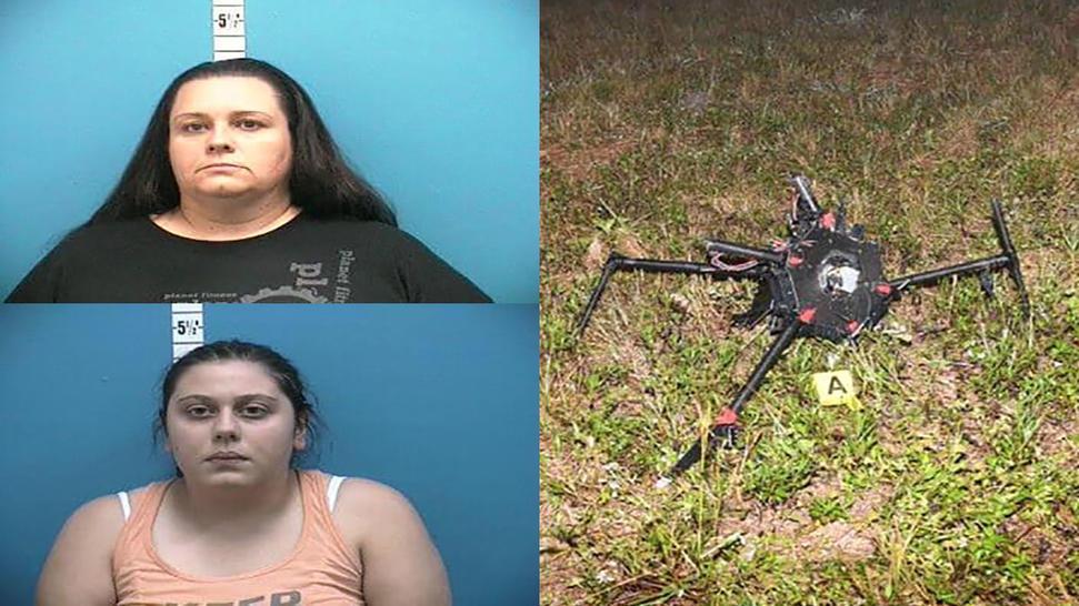 mujeres dron florida eeuu cárcel contrabando celulares tabaco