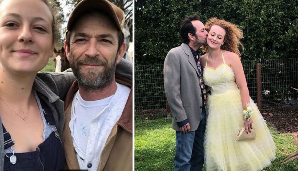 Luke Perry hija menor papá