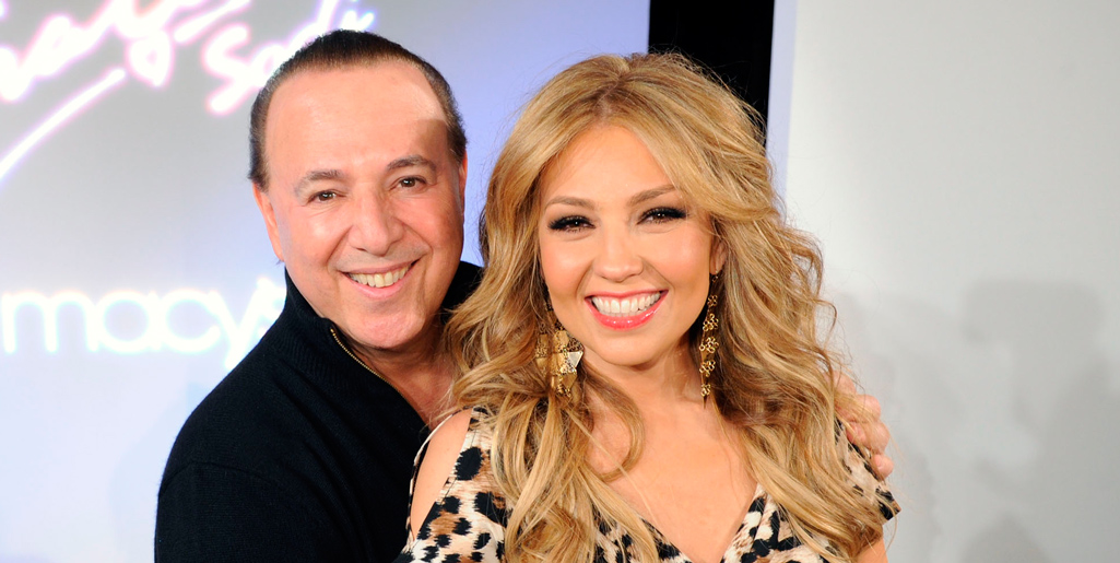 Thalia y Tommy Mottola