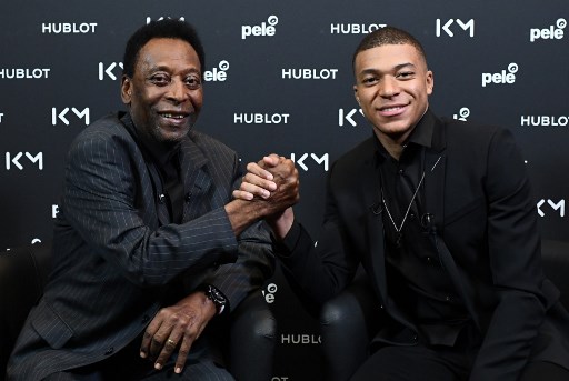 Pelé y Mbappé. Foto: AFP