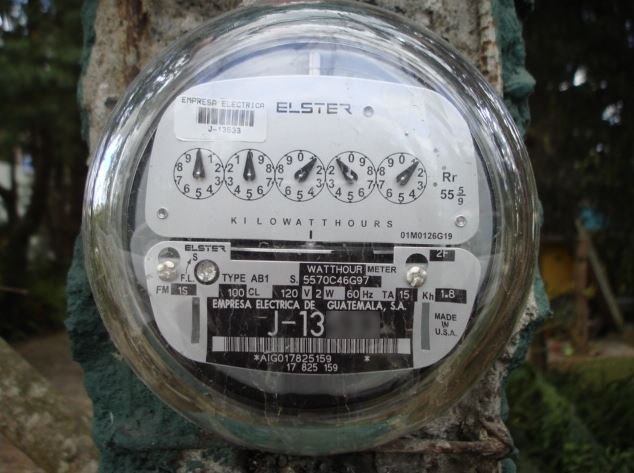 Contador de electricidad.