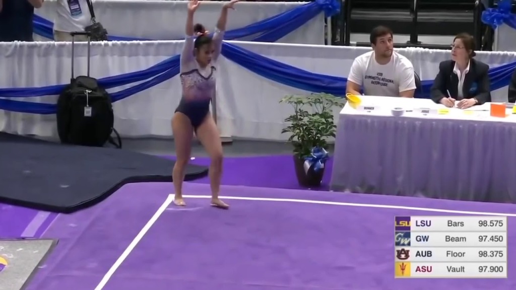 Gimnasta piernas emotivo mensaje Samantha Cerio