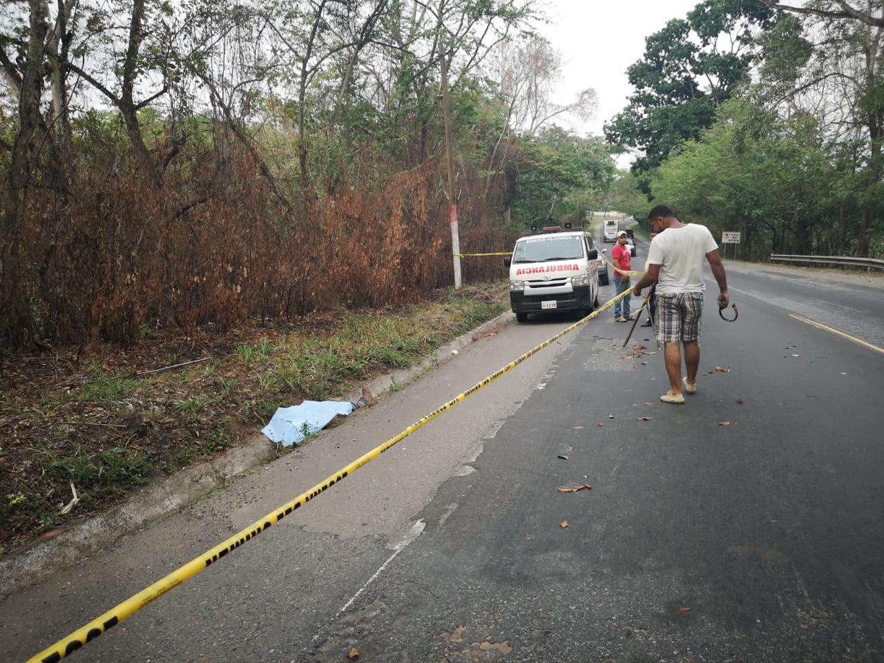 Asesinan a supuesto narcotraficante. Foto PNC de Guatemala