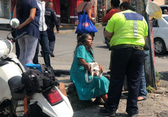 Mujer atropellada.