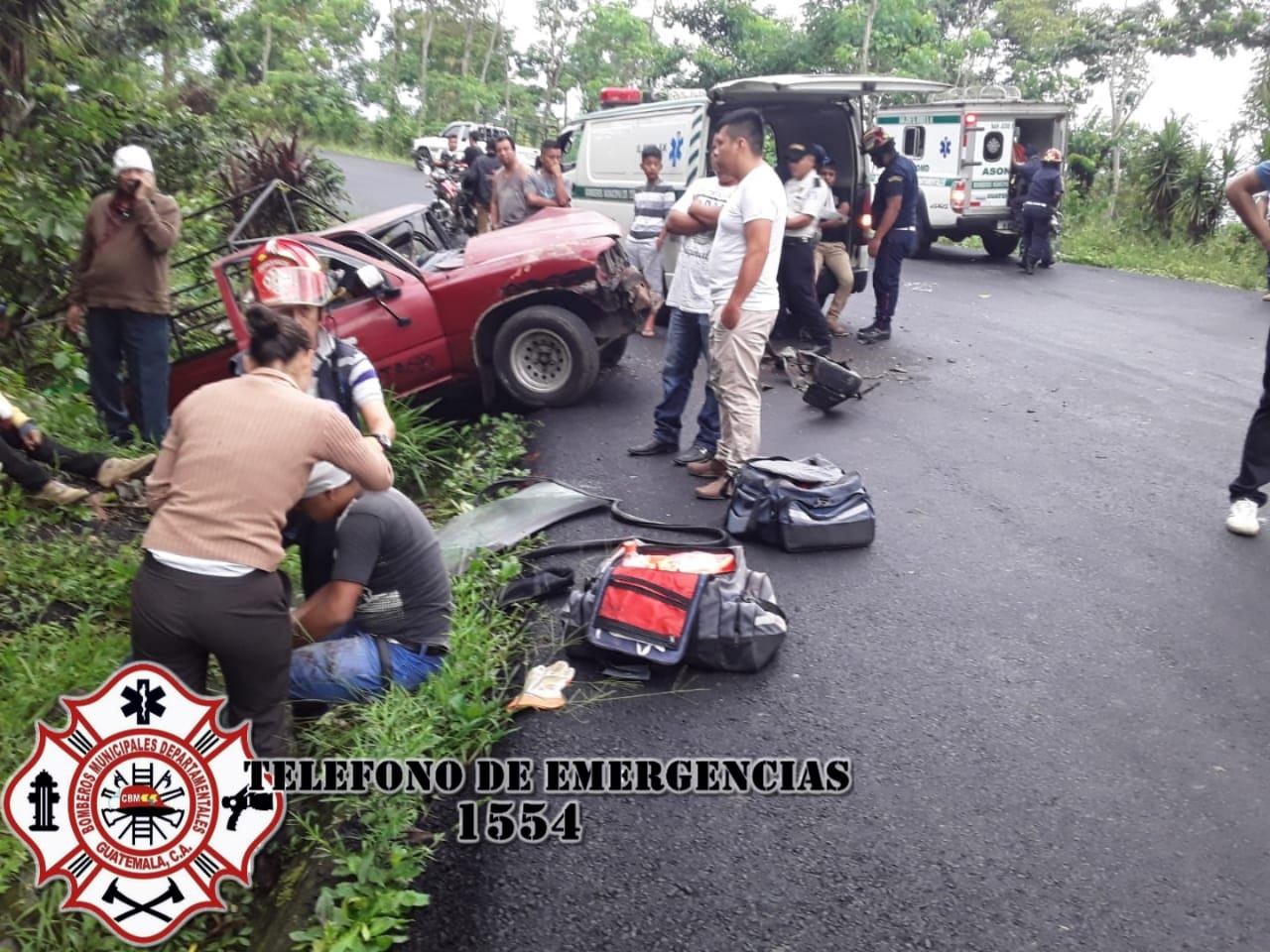 Accidente en El Tumbador, San Marcos.