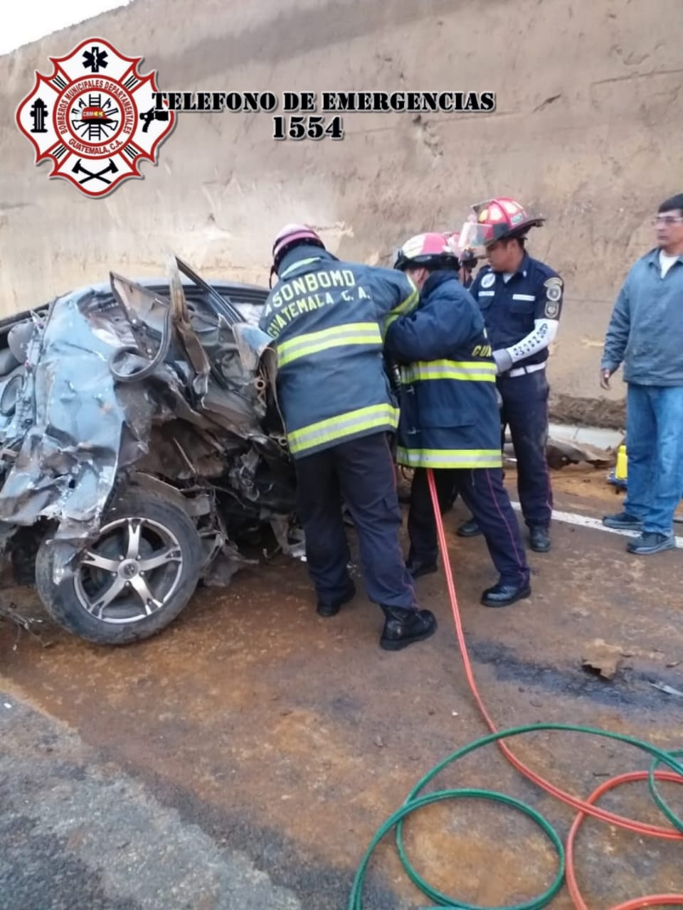 Accidente en el libramiento de Chimaltenango.