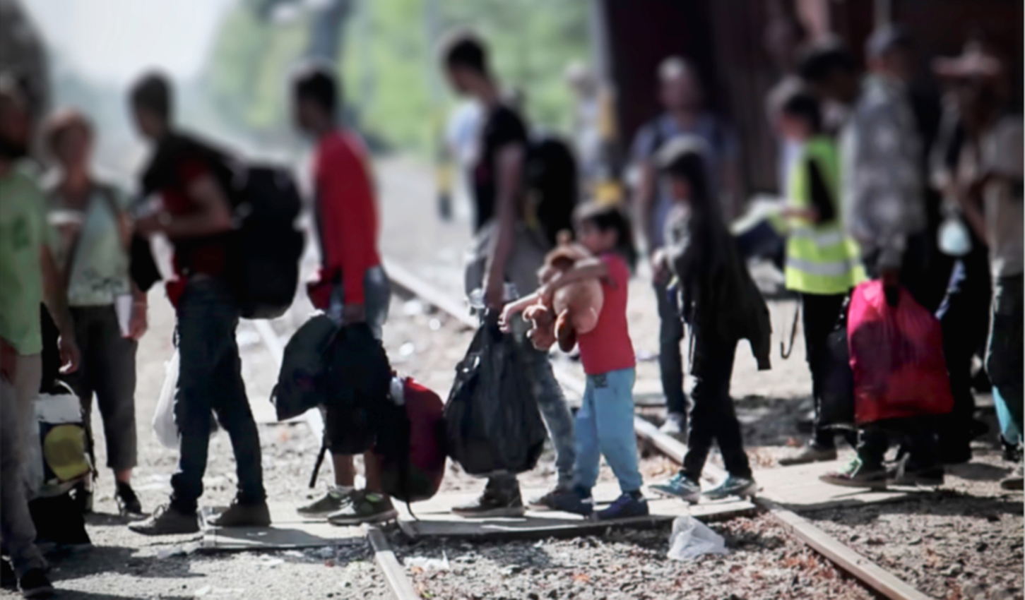 Caravana de migrantes centroamericanos ingresa al sur de México. Foto con fines ilustrativos