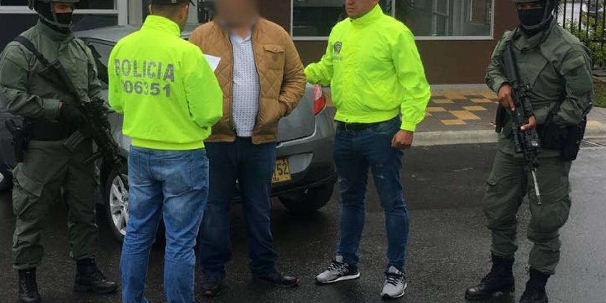 Josué Adán Lemus Lara, alias "Chema" capturado en Colombia. Foto: Publinews.