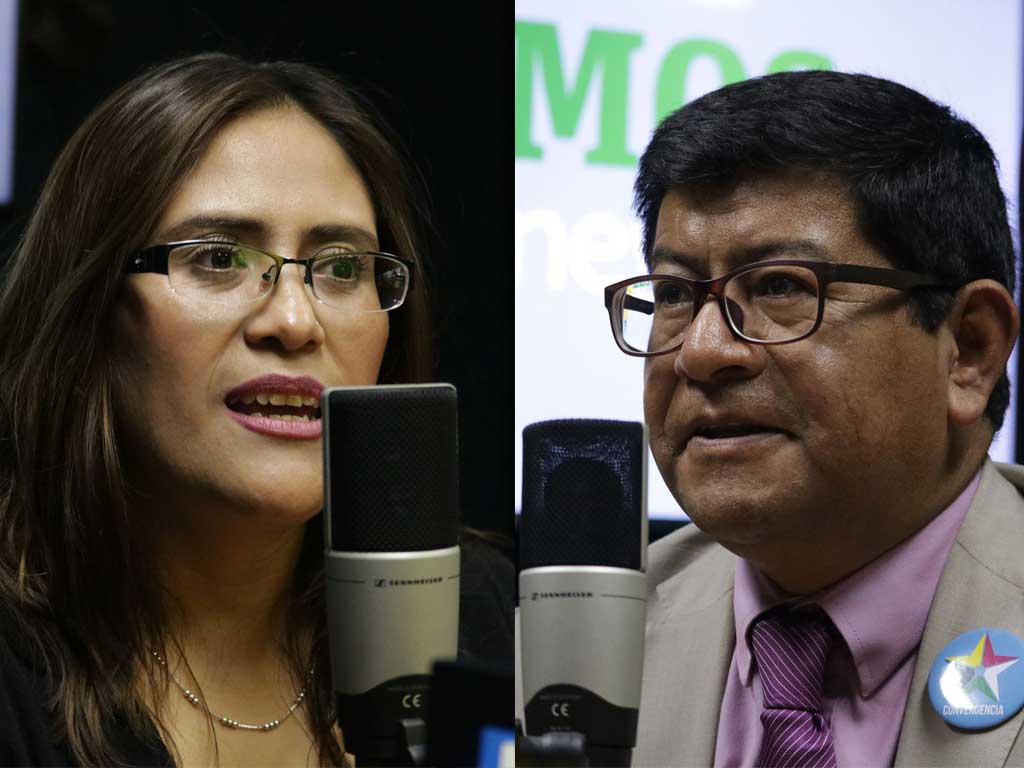 Claudia Valiente y Benito Morales binomio presidencial de Converngencia.