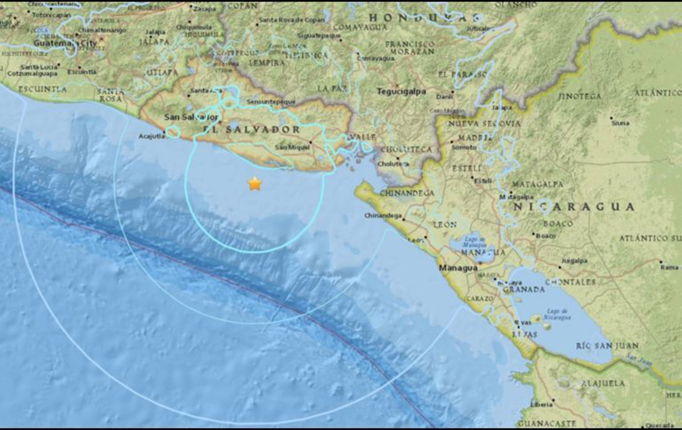 El Salvador registra 14 réplicas tras sismo del martes 30 de julio de 2019