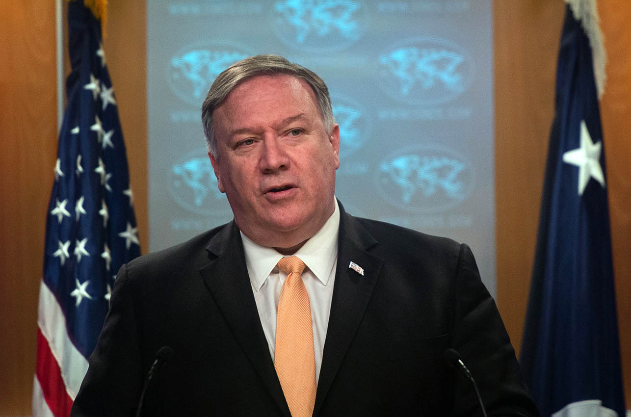 El secretario de Estado estadounidense, Mike Pompeo