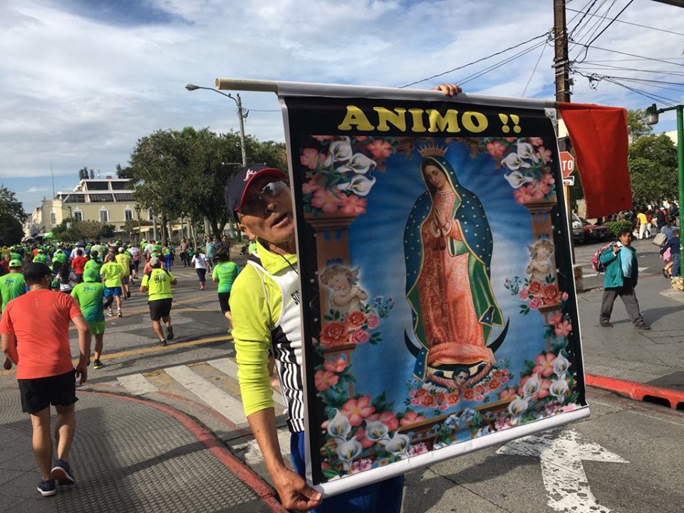 La imagen de la Virgen de Guadalupe