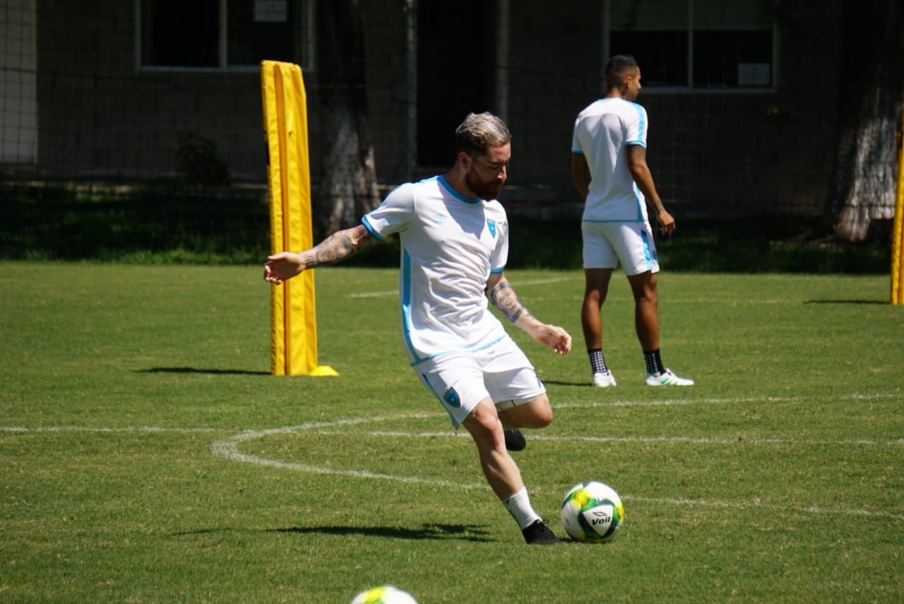 Jean Márquez en el entreno de selección