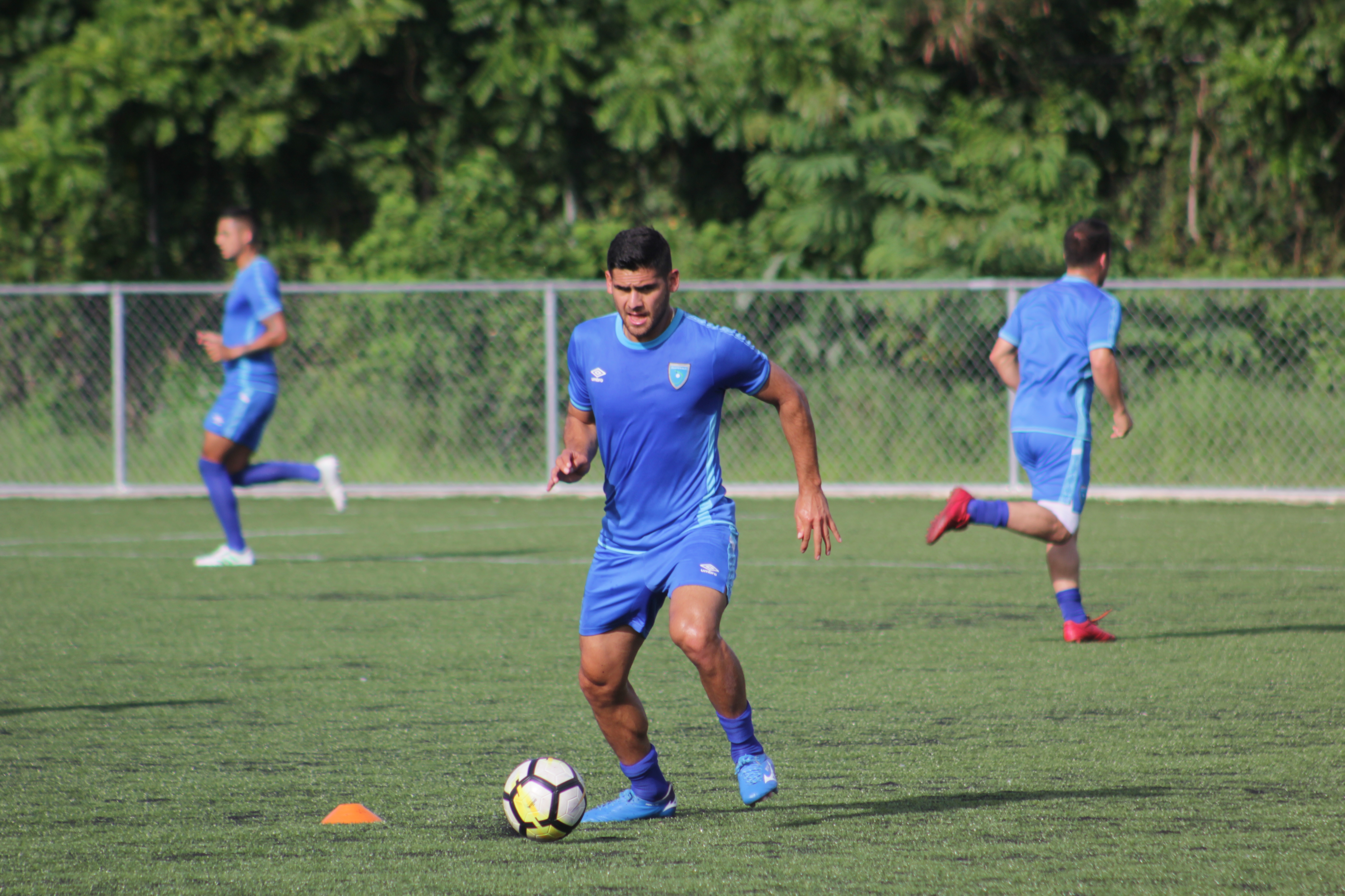 José Carlos Pinto en el entreno