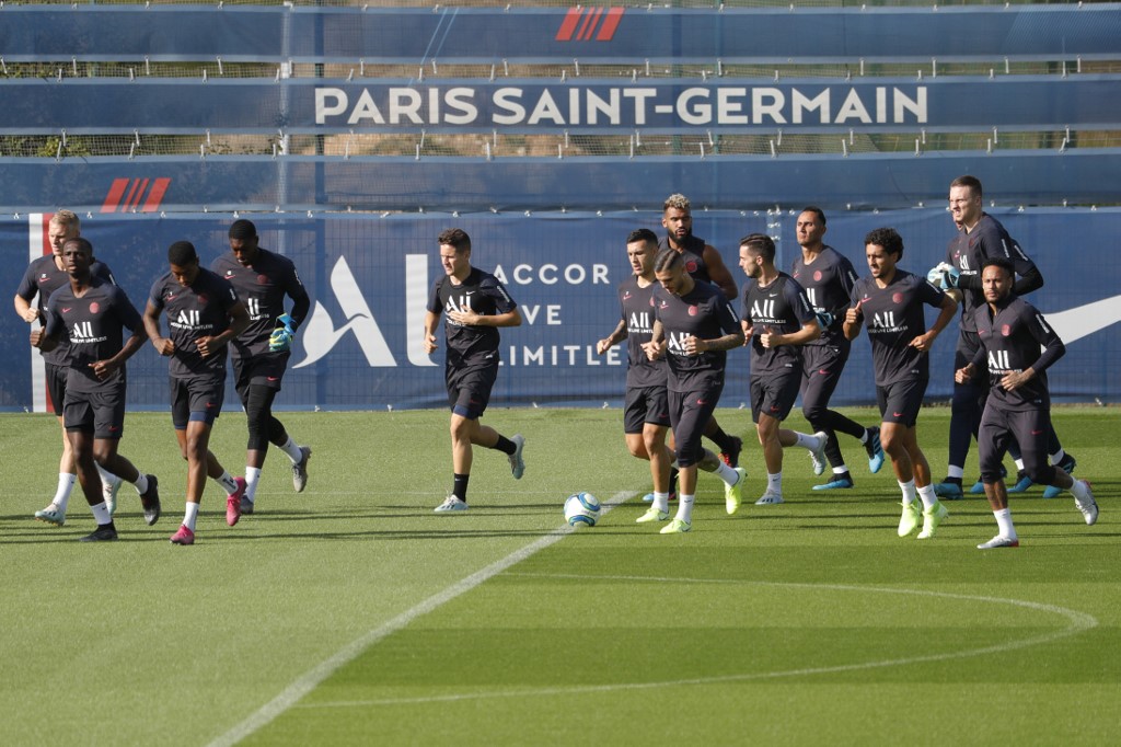 Entreno del Paris Saint-Germain