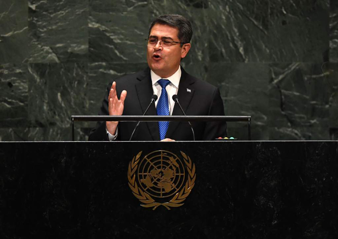 El presidente de Honduras, Juan Orlando Hernández