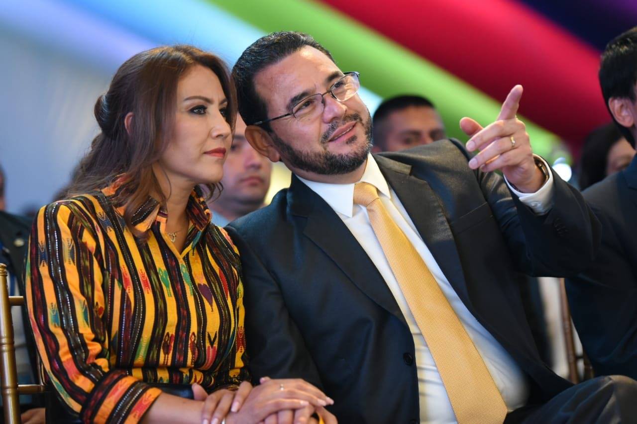 Jimmy Morales y Patricia de Morales