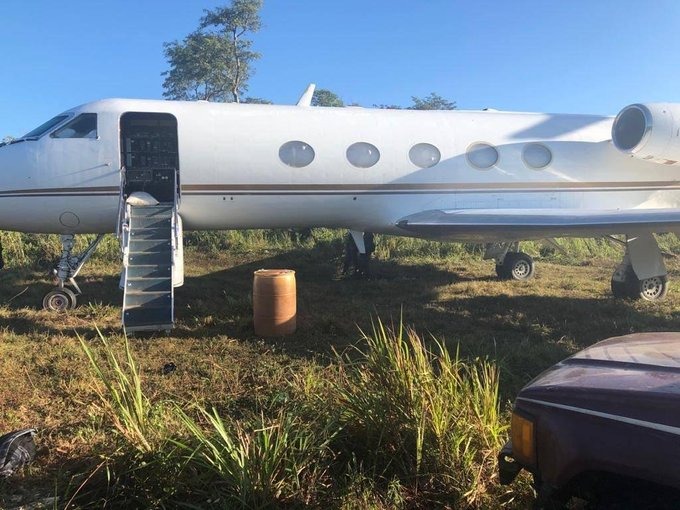 Jet confiscado tras decomiso de droga